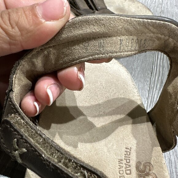SAS  Sorrento Naples Sandals Brown Leather Women's Size 9 W - Picture 9 of 9